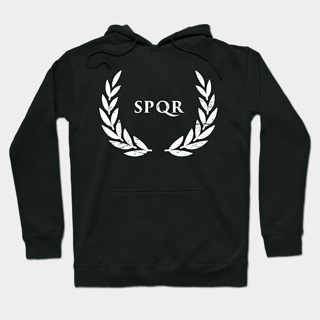 Roman Empire SPQR Wreath Hoodie by Wizardmode